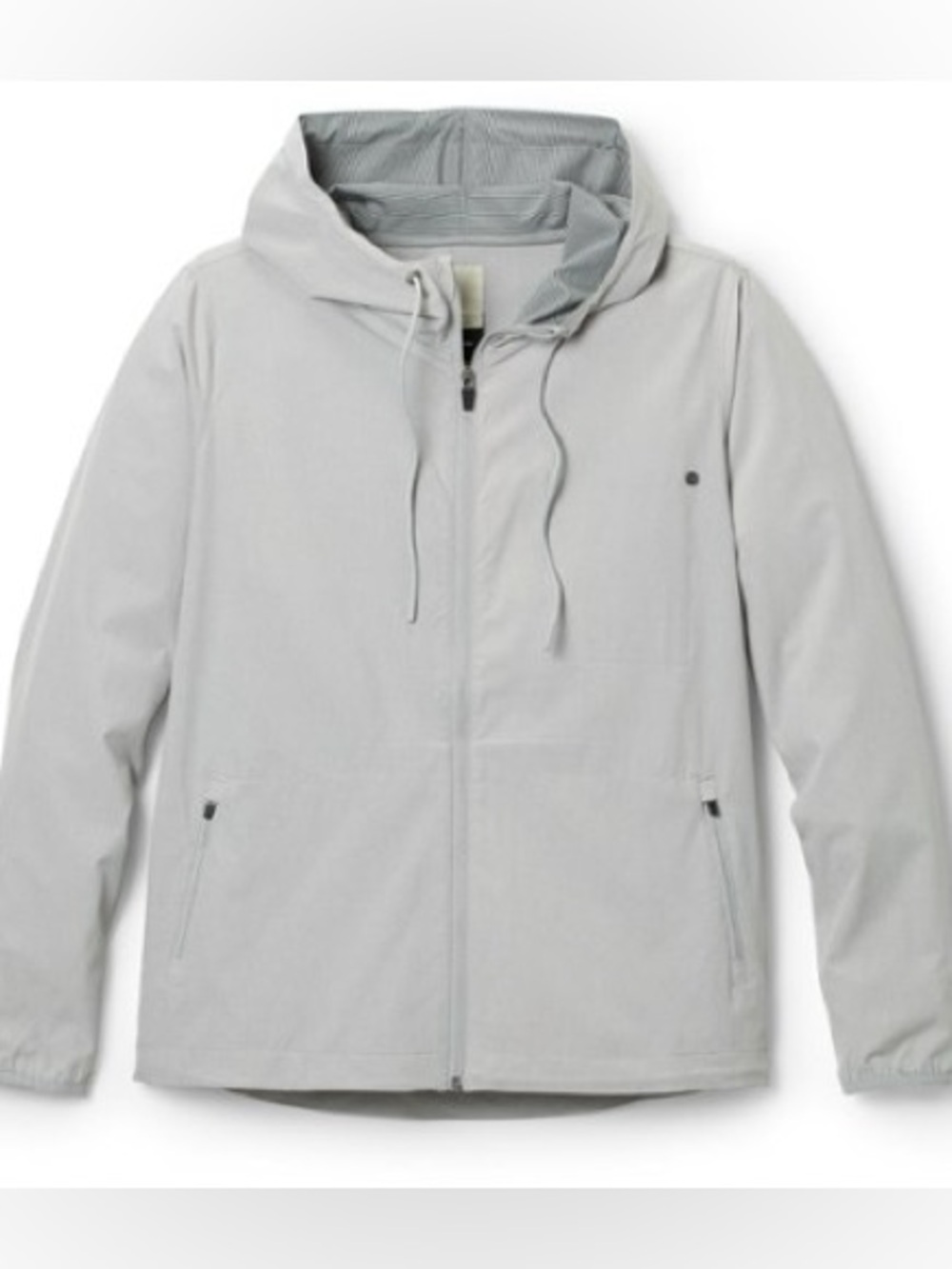 Vouri Women’s Trainer Shell Zip Up Gray Jacket Sz Small
